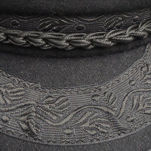 Vintage Greek fisherman’s black wool blend cap. main image 16